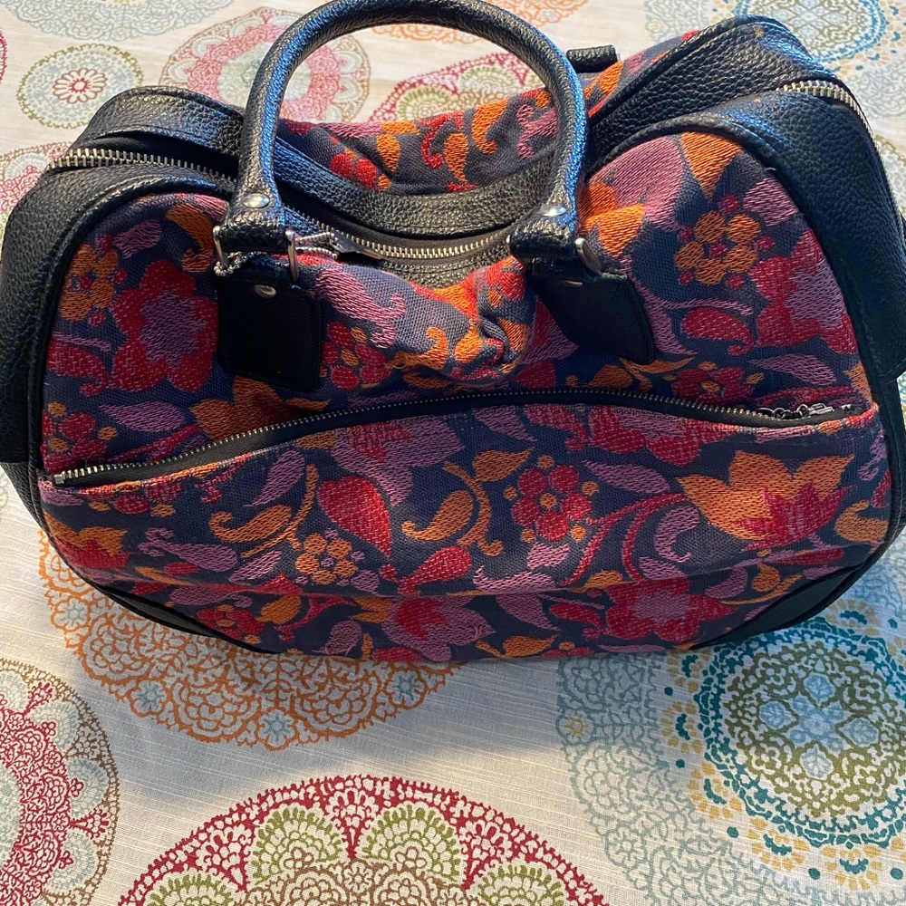 Vintage Handbag with Key and Lock